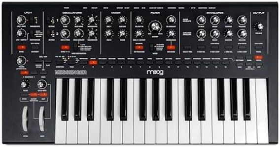 MOOG Messenger - Next-Gen Monophonic Analog Keyboard Synthesizer with 32 Keys, 64-Step Sequencer, 256 Presets and RES BASS Compensation