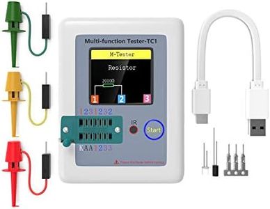 Transistor Meter, Aideepen LCR-TC1 Multi-Function Capacitance Resistance ESR Tester 1.8" Full Color Display Transistor Meter for Diode Triode Capacitor Resistor Transistor LCR ESR NPN PNP MOSFET