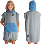 Pilotfish Surf Poncho Hooded Changing Robe, Soft Cover-Up Changing Towel with Pocket, Beach Towel for Swimming, Sports