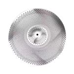 Deevoka Mute Cymbal,Quiet Cymbal,Drum Accessories, Sturdy,Drummer Practice Drum Cymbal Low Volume Practice Cymbal for Beginners, 14inch