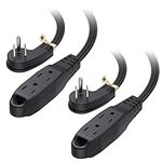 Cable Matters 2-Pack Flat 3 Outlet 