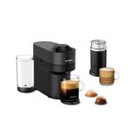 Nespresso Vertuo Pop+ Coffee and Espresso Machine with Aeroccino by De'Longhi, Liquorice Black