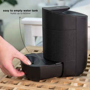 Russell Hobbs Black Dehumidifier 300ml/Day – Auto Defrost, LED, 15m²