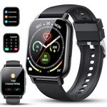 Smart Watch for Men Women Answer/Make Calls, 1.85" Smartwatch, New Fitness Watch with Heart Rate Sleep Monitor, 110+ Sports Modes, Step Counter, IP68 Waterproof Fitness Tracker for Android iOS