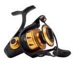 PENN Spinfisher VI Spinning Reel, Fishing Reel, Sea - Inshore Fishing, Sea Fishing Reel With IPX5 Sealing That Protects Against Saltwater Ingression, Caters for different species, Black / Gold, 3500