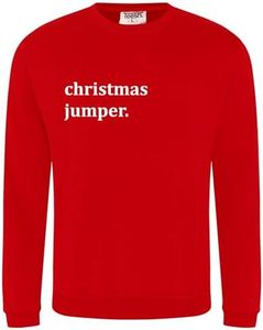 Christmas Jumper, Red, L