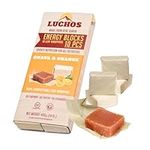 LUCHOS Natural High Energy Bars - High Carb Bars for Sports Endurance, Cycling & Workouts - Vegan & Gluten Free - Running Healthy Snack Bars - Nutrition Bars with Compostable Wrappers-Orange, 10 Pack