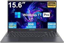 ZENAERO 15.6" FHD Windows 11 Pro Laptop PC with 8GB RAM 256GB SSD, Intel Celeron N4000(up to 2.6GHz) 丨 FHD IPS Display丨3xUSB A丨RJ45丨HD Port丨Wi-Fi 5丨BT5.1 Ultra Thin and Light Notebook Computer - Gray