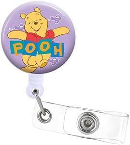 Badge Reels Holder Retractable with ID Clip for Nurse Name Tag Card Cute Adorable Cartoon Bear Nursing Doctor Teacher Student Medical Work Office Alligator Clip ZJK477