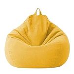 Fiacvrs Bean Bag Chair Cover Only Without Filling,100x120cm Zipper Bean Bag Sofa Cover,Sturdy Zipper Beanbag Case, Sack Bean Bag for Adults,Kids,Teens