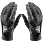 Mizuno Mens Thermagrip Golf Gloves - Pair - Black - S