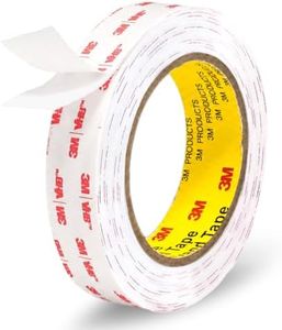 JulyWind Double Sided Tape Heavy Duty for Walls, Removable mounting Tape 1in X 9.85ft, Strong Adhesive Foam Tape for Carpet, Poster Tape, Damage Free Picture Hanging Adhesive Strips