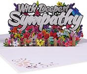 Magic Ants 3D Greeting Pop Up Sympathy Card with Envelope - Thinking of You Card, Flower Card