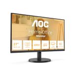 AOC U27B3M - 27 inch UHD monitor, speakers, HDR10 (3840x2160, 4K, 60 Hz, 2x HDMI, DisplayPort) black