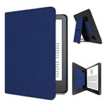 GTOMY Case for Kindle Paperwhite 6.8" (11th Generation, 2021 Release), Auto Sleep/Wake Hand-Strap Card-Slot Stand, Not Compatible with iPad/Sony 6.8inch E-Reader，NavyBlue