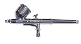 Painter Spray Gun (LABEL) Double Action Airbrush AB_19 for Makeup, Tattoo & Bakery Use - Pump Sprayer - 7ml Cup Capacity - 0.3mm Nozzle - Stainless Steel