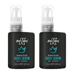 King of Shaves Advanced Sensitive Shaving Face Serum For Men, Shaving Gel Oil Men, Pre Shave Face Serum, 2x50ml