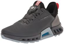 ECCO Men's Biom C4 Boa Gore-tex Waterproof Golf Shoe, Magnet/Black, 10-10.5