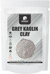 AmazerCare Natural Kaolin Clay Powder | Anti Acne, Skin & Hair Care| Face pack (150gm, Grey Color, 1 Pouch) 100% Pure Grey Kaolin Clay