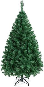 Yaheetech 5ft Artificial Christmas Tree Spruce Xmas Tree with 398 Tips and Foldable Metal Stand for Home/Office Holiday Decoration Indoor & Outdoor, Green