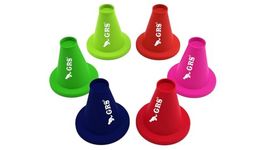 GRS Sports Cricket Batting Tee - Durable TPR Material | Cricket Cones for Exercise | Cricket Equipment Tee for Batting, Cricket Practice | Cricket Cones for Practice (Multicolor, Pack of 6)