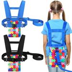 Kanayu 2 Pcs Walking Harness for Older Children with Handle and Pouch Safety Harness for Autism ADHD Special Needs Child Kids(8-12 Years)