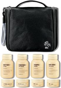 MAISONOVO Travel Bottles for Toiletries, TSA Approved, Leak Proof Refillable, Travel Size Containers and Bottles with Water Proof Toiletry Bag