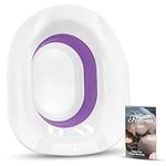 Yoni Steam Seat for Toilet - Vaginal Steaming Tub - Foldable Sitz Bath Basin for Hemorrhoids Soak and Postpartum Care - BPA Free Temperature Resistant - Universal Fit by Fivona