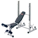 York Fitness Heavy Duty 2 in 1 Barbell Bench & Squat Stand