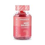 Meno-Balance Gummies – Menopause Support – Perimenopause and Post Menopause Symptoms – High Strength Supplements with Natural Plant Phytoestrogens– Vegan- Gluten Free - by Novomins