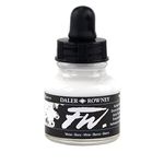 Daler-Rowney FW Acrylic Ink, Glass Bottle with Dropper, 1oz - 29.5 ml, White