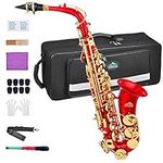 EASTROCK Red/Golden Alto Saxophone 