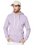 Amazon Brand - Symbol Men's Regular Fit Cotton Blend Neck Hooded Sweatshirt (AW18MNSSW02_Digital Lavender_XL)