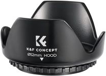 K&F Concept 52mm Tulip Flower Lens Hood for Nikon D3300 D3200 D3100 D5500 D5300 D5200 D5100 DSLR Cameras with AF-S 800mm f/5.6E FL ED VR, AF-S 300mm f/2.8G ED VR II, AF-S 200-400mm f/4G ED VR II Lens