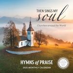 Hymns Calendar 2025 | 12" x 24" Scenic Christian Wall Calendar 12 Month | Marble City Press: Churches Across the World | Blessings, Hymn, Joy | 2024-2025 Calendar