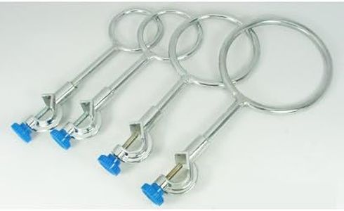 Laboy Set of Close Ring Retort Supports with Bosshead 60mm,80mm,100mm,140mm in Diameter
