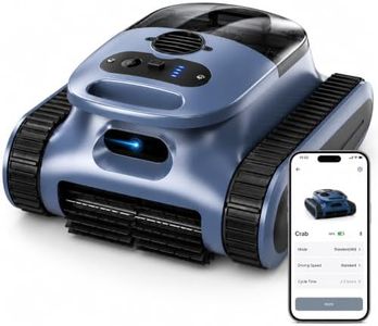 Cordless Robotic Pool Cleaner, Pool Vacuum with 180W Brushless Motor, 45,000Pa Suction, AI-Powered Path Sonar Navigation, Wall & Waterline Climbing, 3 Modes for Inground Pools Up to 2,150 Sq. Ft