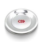 Kitchen Expert - Stainless Steel Glass Lid Set | Small Lid Covers | Cup Mugs Lids | Steel Round Shape Coasters | Tea Cup Lids | Steel Ciba | Set of 6 (10 CM)