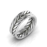 Vitra jewellery Devlin Band, Signature Collection Ring For Men/Boys, 925 Pure Silver Ring For Men