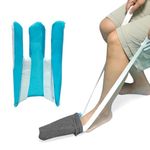 KkaFFe Sock Aid Device for Seniors, Sock Aids for Putting and Off Socks, Sock Helper for Pregnant Women and Disability, Easy On and Off Stocking Slider, Handicapped Avoid Bending Sock Assistant Device