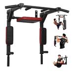 PLKO Wall Mount Pull Up Bar Wall Mounted Body Press Pull Up Bar Gym Chin-Up for Upper Body Workout