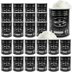 [2021 New Package Design] Sharonelle Soft Wax All Purpose Hair Removal Natural Depilatory Canned Wax for Sensitive Skin Canada-Made Melting Wax in Black color Canned Package (24PC, Milk Cream)