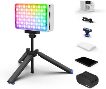 Amaran Ace 25c RGBWW LED Light - Kits, 32W On-Camera Video Light, 2300K-10000K, 5908 Lux @ 0.5m, USB-C Fast Charging, Magnetic Mount, 12 Lighting Effects, Wireless amaran App Control - White