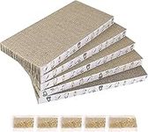 5 Packs cat Scratch pad ，Reversible cat Scratcher Cardboard cat scratchers for Indoor Cats Sleep Play and Grind Claws