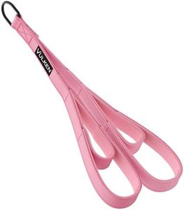Vulken Tricep Rope Cable Attachment. 28.7 Inch & 22 Inch Two Lengths Built in One Pull Down Rope. Triceps Extension Straps Gym Equipment. Home Workout Handles for Resistance Bands, Pink