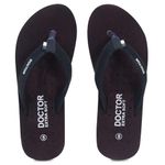 DOCTOR EXTRA SOFT Ortho Care Dr Orthopaedic Grey Super Comfort Fit Flat Cushion Women's Flip-Flop House Slippers, 3 UK
