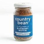 Country Bean Blueberry Muffin Instant Coffee Powder| Arabica, Freeze-Dried, Flavoured Coffee | No Added Sugar | Makes 25 Cups, Glass Bottle - 50 Gm