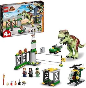 LEGO® Jurassic World T. rex Dinosaur Breakout 76944 Building Kit; Creative Toy Playset for Kids Aged 4