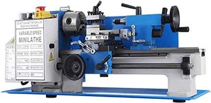 VEVOR Mini Metal Lathe 400W 7 x 12 Inch Metal Lathe 2250 RPM Infinitely Variable Spindle Speed Mini Lathe for Various Types of Metal Wood Turning