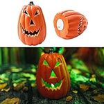 Halloween Pumpkin Lantern,Light up Pumpkin Jack o Lanterns, Halloween Pumpkin with Spooky Lights Halloween Props for Haunted House Halloween Decor (A-Colorful Light)